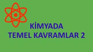 Kimyada temel kavramlar 2 Madde Katı Sıvı Gaz Plazma