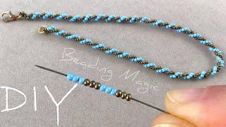 Double Spiral Beaded Rope Tutorial How to Make a Beaded Chain