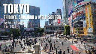 Tokyo - Shibuya Crossing Shinjuku Yoyogi Park & Meiji Schrein  Japan • Weltreise Vlog 115