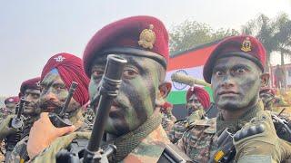 Indian Army’s Special Forces contingent marching  Army Day  Republic Day 2024  Para Commandos