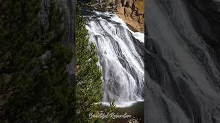 Relaxing Yellowstone Waterfall - Gibbon Falls #relaxing #calm #whitenoise #waterfall #nature