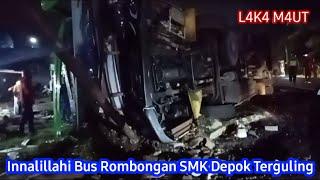 Innalillahi Kecelakaan Bus Pariwisata di Ciater Subang Bus Rombongan SMK Lingga Kencana Depok