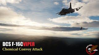 Chemical Convoy Attack  DCS F-16C Viper  Crippling the supply line  4K 60 FPS on RTX 3090