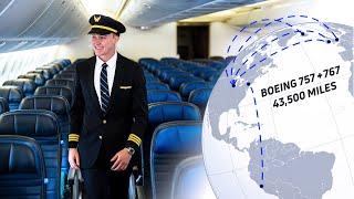 One Month Flying The Boeing 757 & 767  43500 Miles 12 Flights 4 Countries