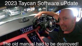 2023 Porsche Taycan Software uPdate - and why the old user manual had to be torn up… 