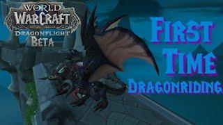 WARCRAFT DRAGONFLIGHT BETA FIRST TIME DRAGONRIDING