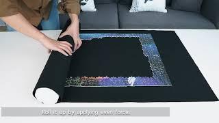 How to Use a  Puzzle Mat  Puzzle Roll Jigsaw Storage Felt Mat