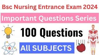 Bsc Nursing Entrance Exam 2024  Bsc Nursing Entrance Exam Previous Year Question Paper CNET 2024
