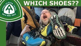 Appalachian Trail Thru Hike 2023 - What shoes do thru hikers wear?  Altra Hoka Topo Merrill?