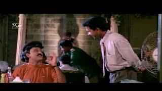 Ramesh Fools Hotel Manager and Eats Free Chicken  Comedy Scene  Idu Entha Premavayya Kannada Movie