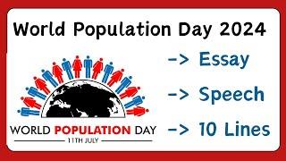 World Population Day 2024 World Population Day Speech Essay on World Population Day in English