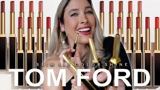 NEW TOM FORD LIPSTICKS  TOM FORD SLIM LIP COLOR SHINE LIPSTICKS Swatches