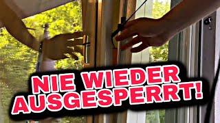 gekipptes Fenster öffnen ohne Werkzeug  nie wieder Schlüsseldienst