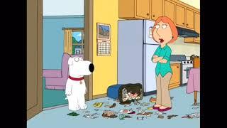 Family guy Brian eats bubble gum from the garbage