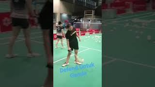Drill defend untuk pemula #badminton #badmintonindonesia #bulutangkis