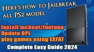 How to install mcboot on any PS2 using the latest Funtuna  Complete 2024 Guide