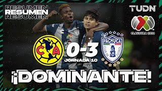 Resumen y goles  América 0-3 Pachuca  CL2023 - Liga Mx J10  TUDN