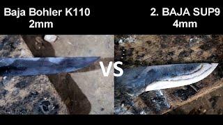 Perbedaan Baja per dengan Baja Modern BOHLER K110 - Hardening of the knife