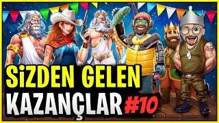 SLOT OYUNLARI  SİZDEN GELENLER SLOT #10  REKOR KAZANÇLAR  SİZDEN GELEN MAX WİNLER #slotoyunları