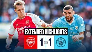 EXTENDED HIGHLIGHTS  Arsenal 1-1 Man City  Defeat on penalties in Community Shield