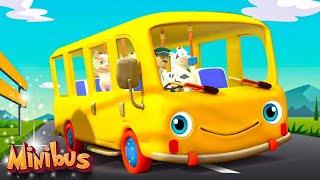 Baby Shark - Wheels On The Bus + More Nursery Rhymes & Kids Songs  Minibus Baby Songs