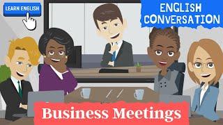 Business English Conversations  ESL Business Meeting Conversation