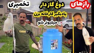 Dough Persian yoghourt drink  Ayran javad javadiاسرار دوغ گاز دار خانگی جوادجوادی