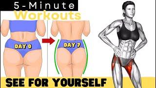 EASY 5 MINUTE WORKOUT - DO THIS FOR 7 DAYS AND SEE WHAT HAPPENS