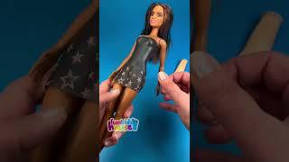 Barbie DIY How to Make Cute Fringe Dress for Barbies #barbiediy