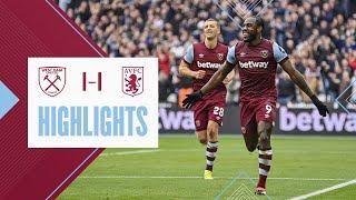 West Ham 1-1 Aston Villa  Antonio Scores First Goal Since Injury Return  Premier League Highlights