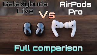 Galaxybuds Live VS Airpods Pro - FULL COMPARISON