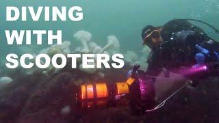 I STRUGGLED with DPV diving for the first time - Task loading with a dry suit sidemount & camera
