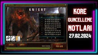 Knight Online KoreKO Güncelleme Notları 26.02.2024