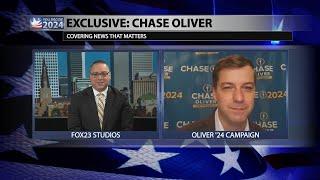 Video FOX23 interviews Libertarian Presidential Nominee Chase Oliver Part 1 of 2