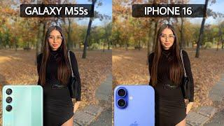 Samsung Galaxy M55s 5G Vs iPhone 16 Camera Test Comparison