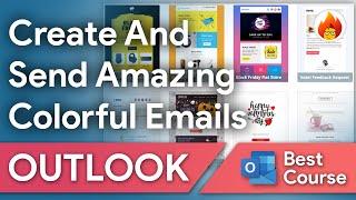 Create And Send Amazing & Colorful Emails In Outlook - Burn To Learn #microsoft #outlooktips