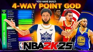 BEST GAME BREAKING GUARD BUILD in NBA 2K25 *NEW* BEST 4-WAY POINT GOD BUILD in NBA 2K25