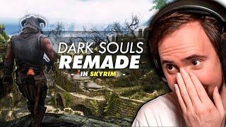 All of Dark Souls 1 Ported to Skyrim  Asmongold Reacts