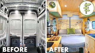 FULL DIY VAN BUILD from Start to Finish  Our Epic Van Life Conversion