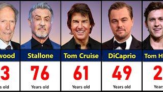 Age of Famous Hollywood Actors in 2024  Oldest to Youngest