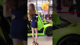 The car model lady is so sexy