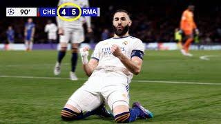 Chelsea vs Real Madrid 4-5  Cinematic Highlights  UCL Quarter final 202122