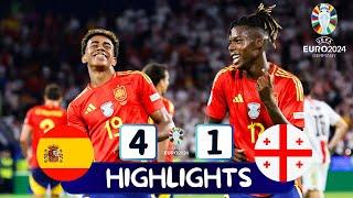 Spain vs Georgia 4-1  All Goals & Extended Highlights  UEFA Euro Cup 2024