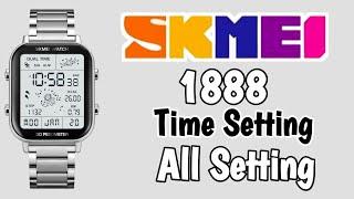 Skmei 1888 All Setting in Hindi  Skmei 1888 Watch Time Setting  Skmei 1888