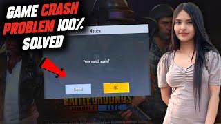 GAME CRASH PROBLEM SOLVED IN PUBG LITE  NEW UPDATE CRASH PROBLEM 100% FIX