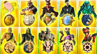 Evolution of Medallions of Mythic Bosses in Fortnite Chapter 5 Season 1 - Chapter 5 Season 3