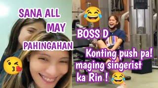 Deanna Wong and the team Cmft enjoy singing  Boss D pilit inaabot Ang kanta DEAVY TikTok update