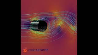 Vortex-induced vibration of a cylinder with code_saturne