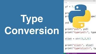 Type Conversion  Python Tutorial