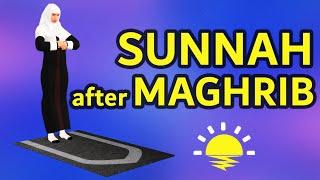 How to pray Sunnah after Maghrib for woman beginners - with Subtitle